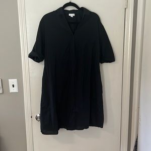 JJill Black Shirt Dress